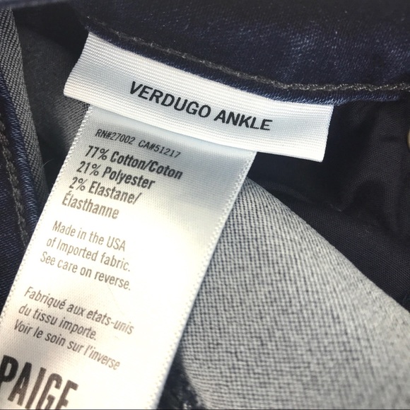 Paige Verduga Ankle Skinny Jeans EUC - Picture 8 of 8